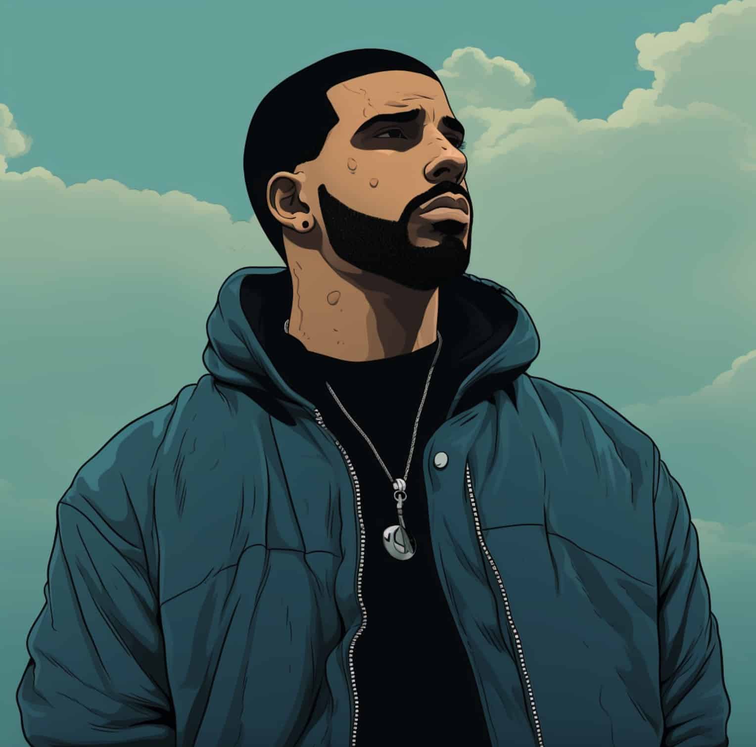 Drake Solo Portrait Illustration